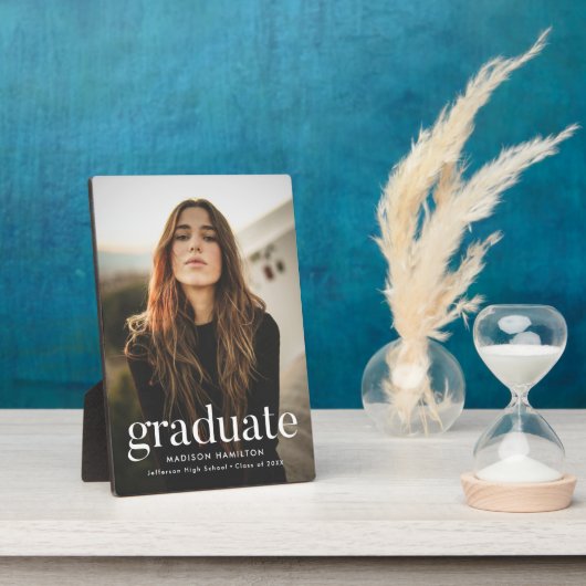 Moderne verfijnde Afstuderen foto Fotoplaat (Zijkant)