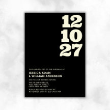 Moderne verfijnde zwart-witte typografie