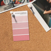 Moderne verfkleurstrook | binnenhuisarchitect visitekaartje