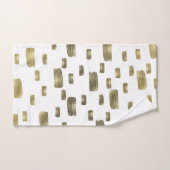 Moderne verfkwast goud koper brons glans bad handdoek (Handdoek)
