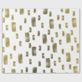 Moderne verfkwast goud koper brons glans cadeaupapier (Vlak)