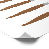 Moderne verfkwasten met kleur namen educatief poster (Hoek)