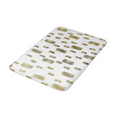 Moderne verfpenseel goudkoper Bronze Sparkle Badmat (Gekanteld)