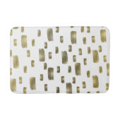 Moderne verfpenseel goudkoper Bronze Sparkle Badmat (Voorkant)