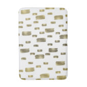Moderne verfpenseel goudkoper Bronze Sparkle Badmat (Voorkant Verticaal)