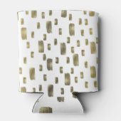 Moderne verfpenseel goudkoper Bronze Sparkle Blikjeskoeler (Achterkant)