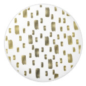 Moderne verfpenseel goudkoper Bronze Sparkle Keramische Knop (Voorkant)