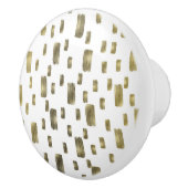 Moderne verfpenseel goudkoper Bronze Sparkle Keramische Knop (Rechts)