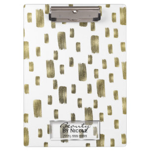 Moderne verfpenseel goudkoper Bronze Sparkle Klembord
