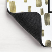 Moderne verfpenseel goudkoper Bronze Sparkle Muismat (Hoek)