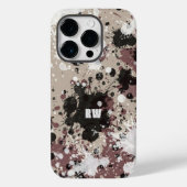 Moderne verfspatten gepersonaliseerd Case-Mate iPhone case (Achterkant)