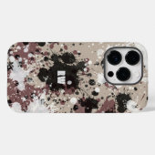 Moderne verfspatten gepersonaliseerd Case-Mate iPhone case (Achterkant (horizontaal))