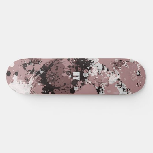 Moderne verfspatten gepersonaliseerd persoonlijk skateboard (Horizontaal)