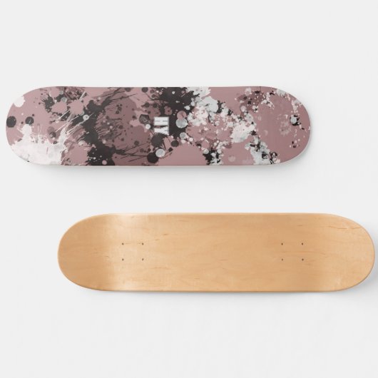 Moderne verfspatten gepersonaliseerd persoonlijk skateboard (Horizontaal)