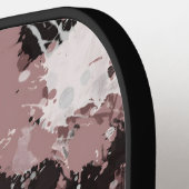Moderne verfspatten gepersonaliseerd pickleball paddle (Links Detail)