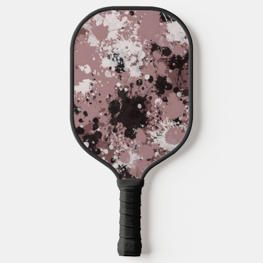 Moderne verfspatten gepersonaliseerd pickleball paddle (Achterkant)