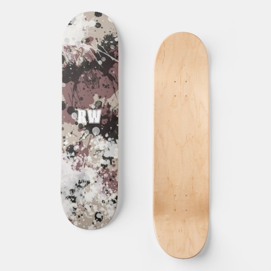 Moderne verfspatten gepersonaliseerd Skateboard (Voorkant)