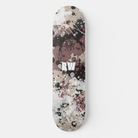 Moderne verfspatten gepersonaliseerd Skateboard (Voorkant)