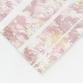 Moderne verfsplatter Blush Fleece Deken (Hoek)