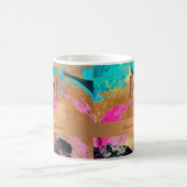 Moderne, vergulde abstracte strepen met één gram koffiemok (Center)