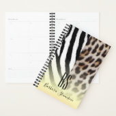 Moderne Vergulde Dierenprint met Monogram Planner (Display)