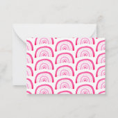 Moderne verhuis aankondiging Roze Regenboog (Achterkant)
