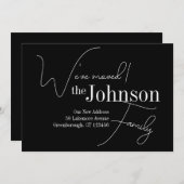 Moderne verhuizing van nieuwe huizen aankondiging (Voorkant / Achterkant)