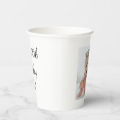 Moderne Verjaardag Custom Photo Party 25e Gift Papieren Bekers (Rechts)