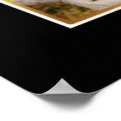 Moderne verjaardag Elke leeftijd Foto Gold Stars B Poster (Hoek)