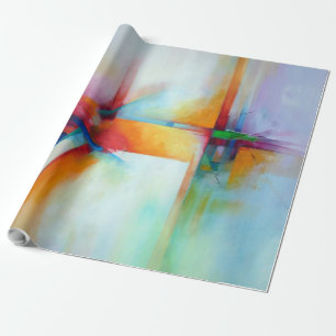 Moderne Verjaardag Kerst Abstracte Kunst Gift Cool Cadeaupapier