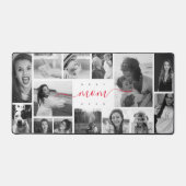 Moderne verjaardag Mam Pap Familie Foto Collage Bureaumat (Voorkant)