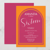 Moderne verjaardag voor elke leeftijd kaart (Voorkant / Achterkant)