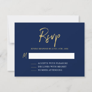 Moderne verjaardags-RSVP-insteekkaart RSVP Kaartje