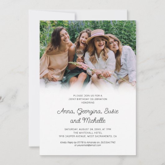 Moderne Verjaardagsfeest met vrienden Kaart (Voorkant)