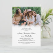 Moderne Verjaardagsfeest met vrienden Kaart (Staand voorkant)