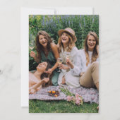 Moderne Verjaardagsfeest met vrienden Kaart (Achterkant)