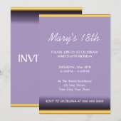 Moderne verjaardagsfeest uitnodiging (Voorkant / Achterkant)