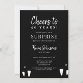 Moderne verjaardagsfeestdag met eenvoudige typogra kaart (Voorkant)