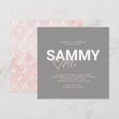 Moderne verjaardagsfeestuitnodigingen online (Voorkant / Achterkant)