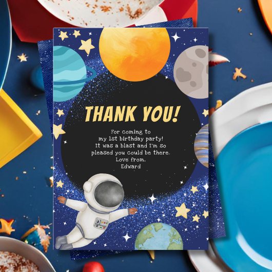 Moderne Verjaardagskaart Bedankt voor een Ruimte T