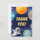 Moderne Verjaardagskaart Bedankt voor Ruimte Thema (Voorkant)
