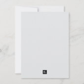 Moderne Verjaardagskaart – Minimaal Design Kaart (Achterkant)