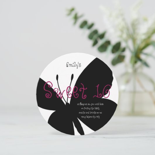 Moderne verjaardagskaart voor 16 jaar kaart (Staand voorkant)