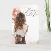 Moderne Verjaardagskaarten voor Vrouwen Kaart (Voorkant)