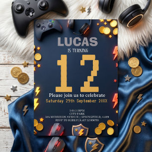 Moderne verjaardagsthema's voor gamers kaart