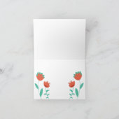 Moderne verjaardagsverjaardagskaart bedankkaart (Binnen)