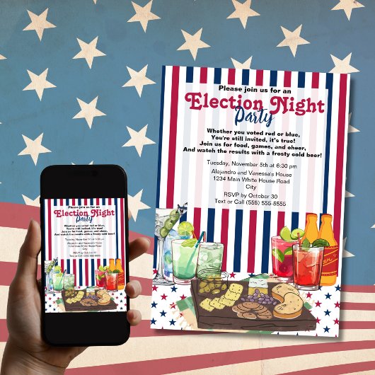 Moderne verkiezingsnacht 2024 kaart