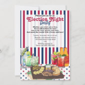 Moderne verkiezingsnacht 2024 kaart (Voorkant)