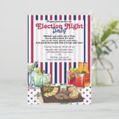 Moderne verkiezingsnacht 2024 kaart (Staand voorkant)