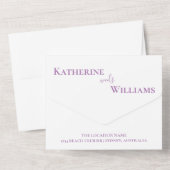 Moderne verklaring all in one uitnodiging (Achterkant)